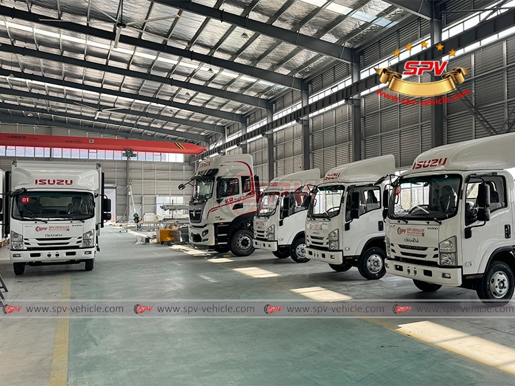 4 Units of ISUZU Chassis Park in SPV Factory